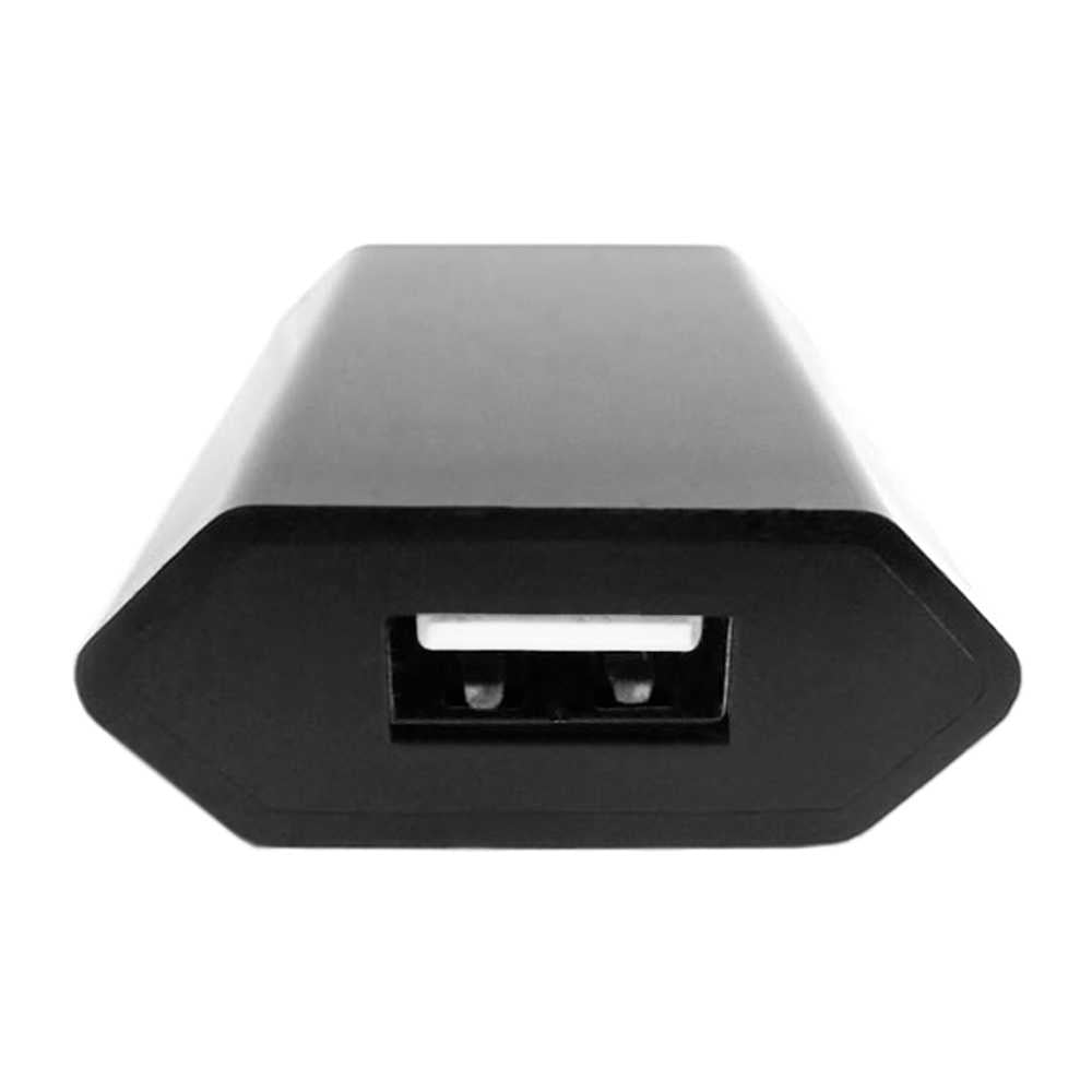 Cargador USB 1A de Pared 2 Pines Negro Compatible Samsung S21 S20 S10 S9 Huawei P40 P30 P20 P10 Xiaomi Mi 11 10 9 8 6