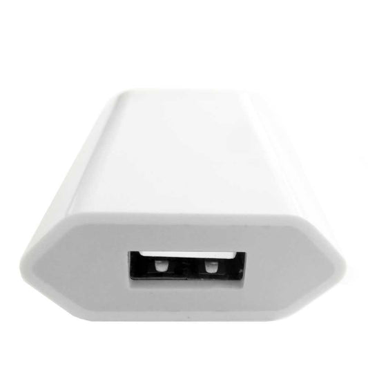 Cargador USB 1A de Pared 2 Pines Blanco Compatible Samsung S21 S20 S10 S9 Huawei P40 P30 P20 P10 Xiaomi Mi 11 10 9 8 6