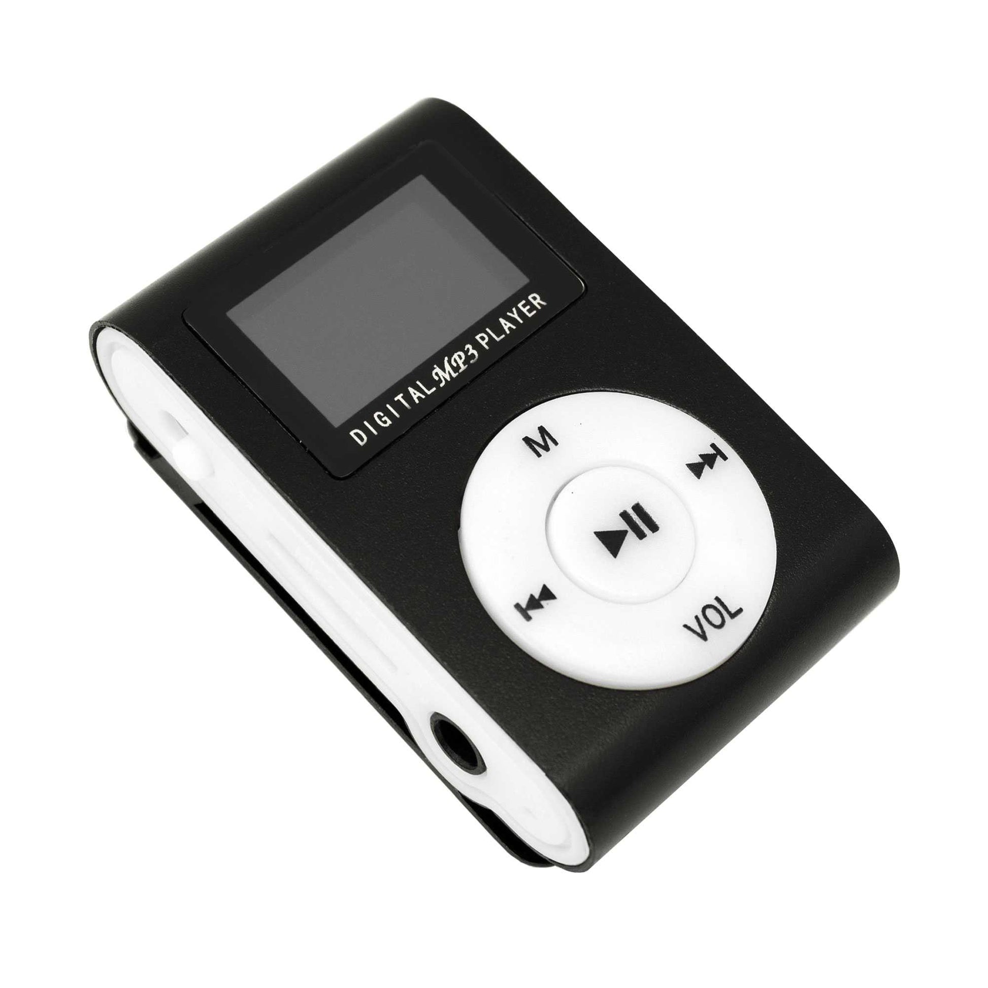 Lector Reproductor MP3 Player Negro Aluminio Puerto Mini USB Ranura para  Tarjeta Micro SD con Clip Pantalla – OcioDual