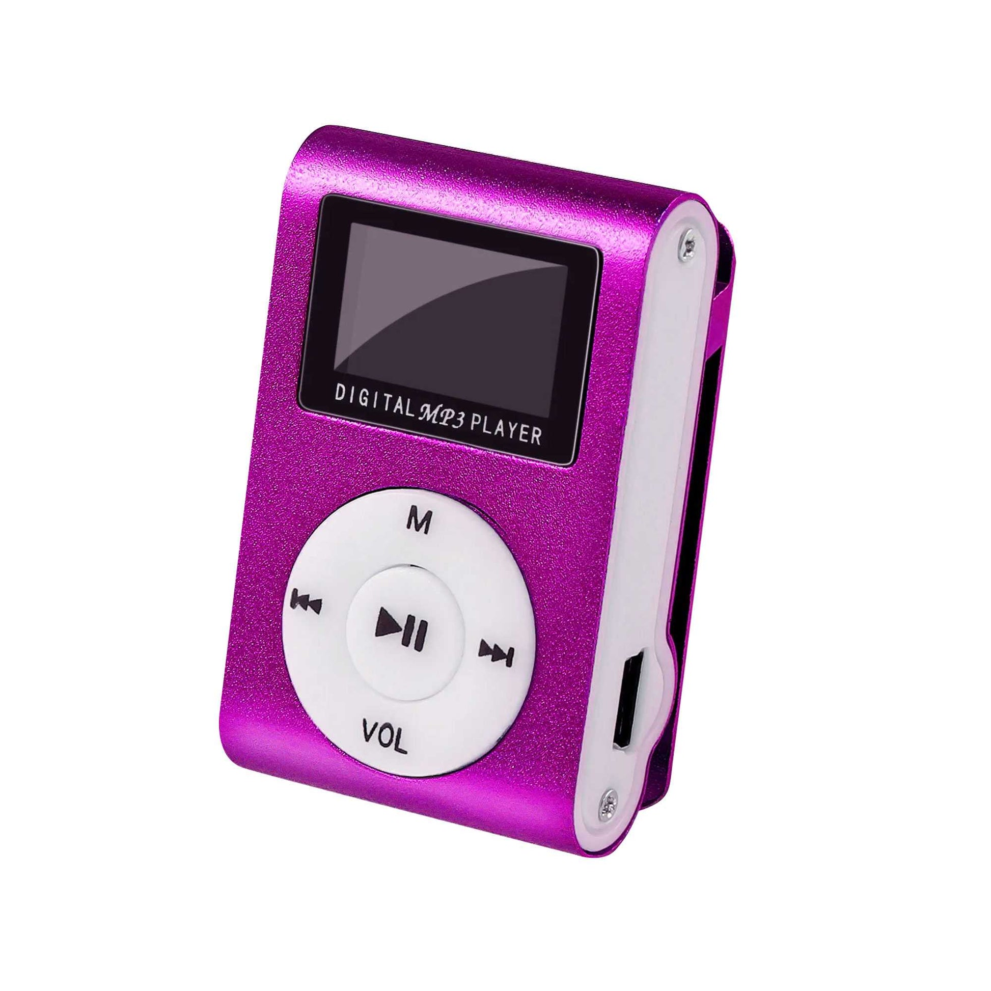 Lector Reproductor MP3 Player Rosa Aluminio Puerto Mini USB Ranura par –  OcioDual