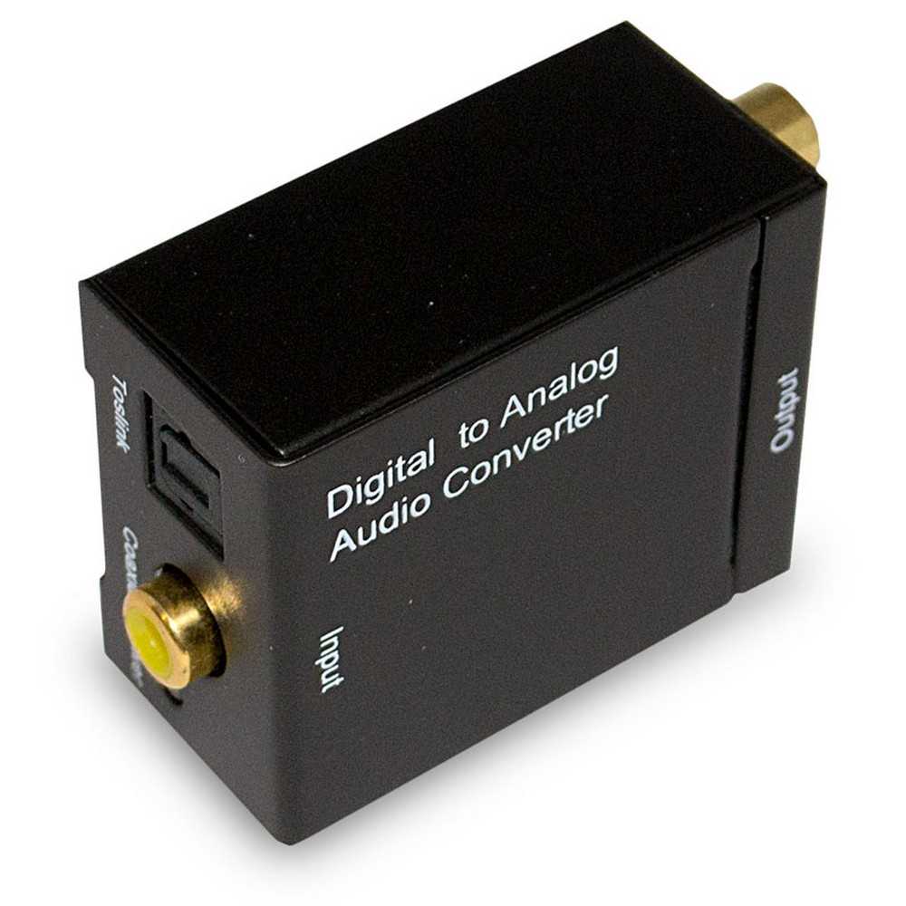 Convertidor de Audio Digital Óptico a Analógico Coaxial Adaptador RCA con Receptor Bluetooth