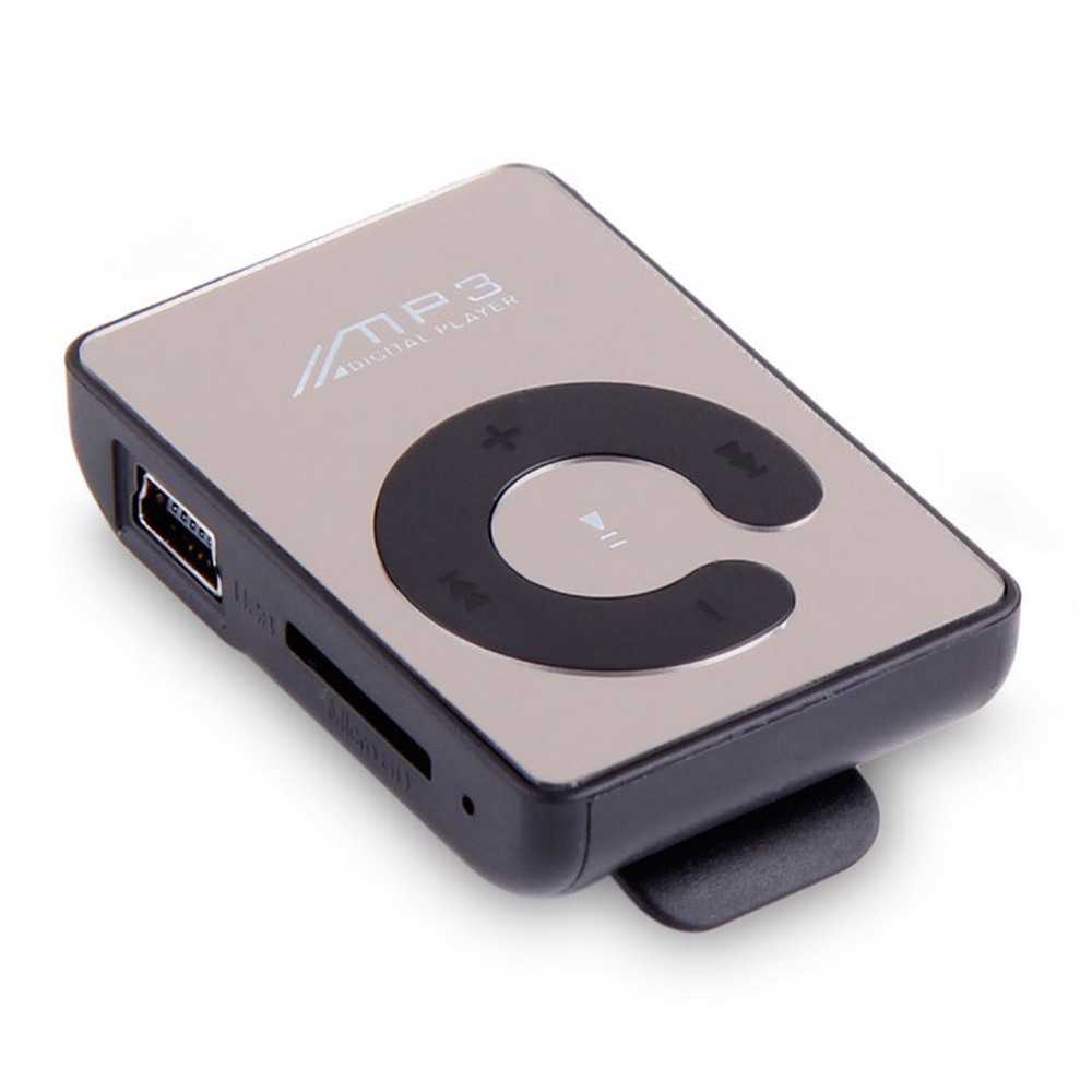 Lector Reproductor de Música MP3 Negro Mini USB con Clip Batería Admite Tarjeta Micro SD hasta 32 GB Sin Pantalla