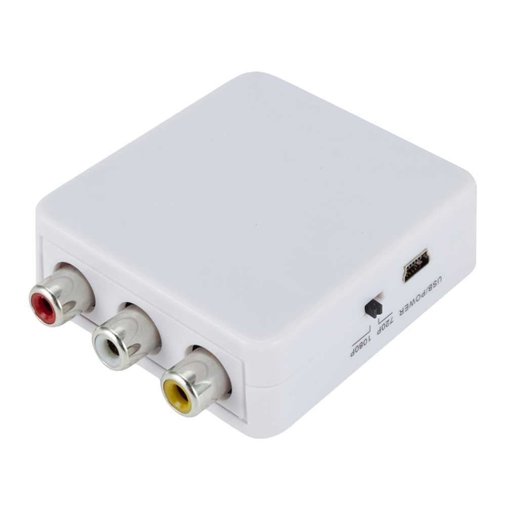 Adaptador Hdmi A Rca Av 1080p Convertidor De Audio Y Video Eo Safe Imports  Esi-5050 Blanco