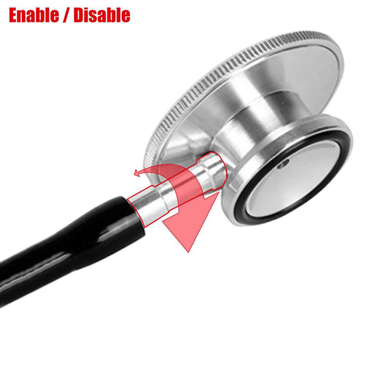 Fonendo Stethoscope Estetoscopio Fonendoscopio doble campana giratoria practicas medicina negro