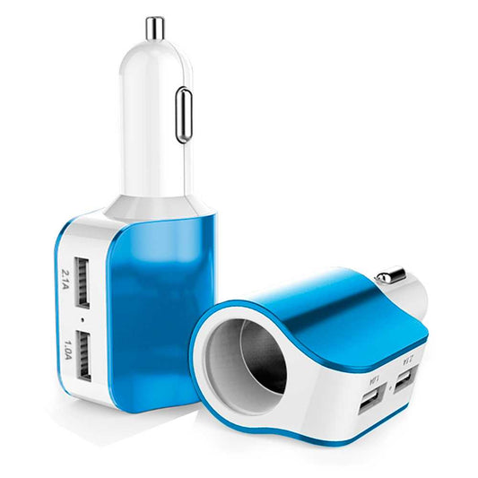 Adaptador Cargador Doble USB para Coche con Toma de Mechero Travel Viaje Charger