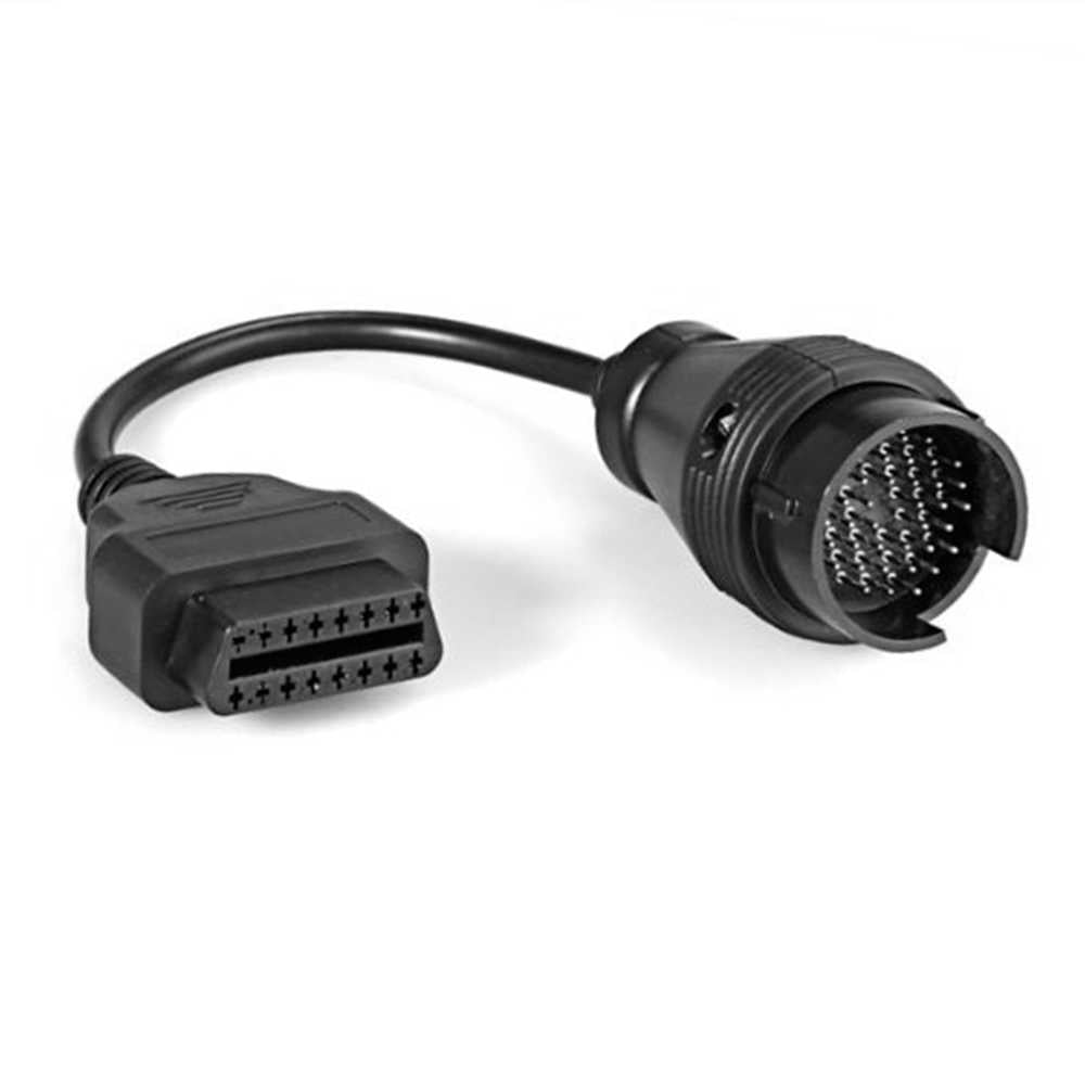 Cable Adaptador Diagnosis de 38 Pin a 16 Pin OBD2 Negro para Mercedes Benz Conversor