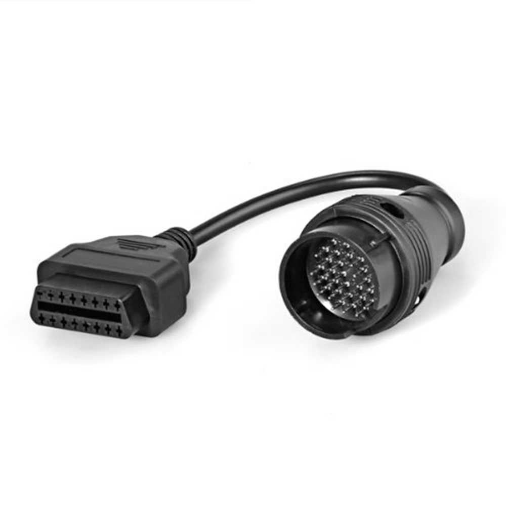 Cable Adaptador Diagnosis de 38 Pin a 16 Pin OBD2 Negro para Mercedes Benz Conversor