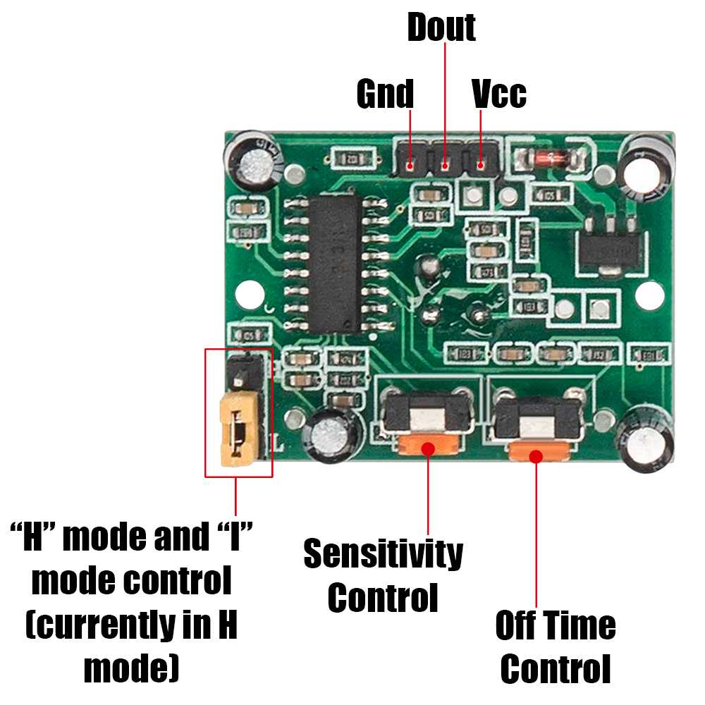Módulo Sensor de Movimiento PIR HC-SR501 con Salida Digital por Infrarrojos Detector IR para Electrónica Raspberry Pi