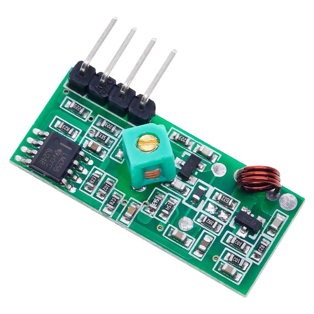 Conjunto Módulo Emisor Receptor Transmisor Inalámbrico Sin Cables RF 433MHz para Robótica Electrónica Raspberry Pi