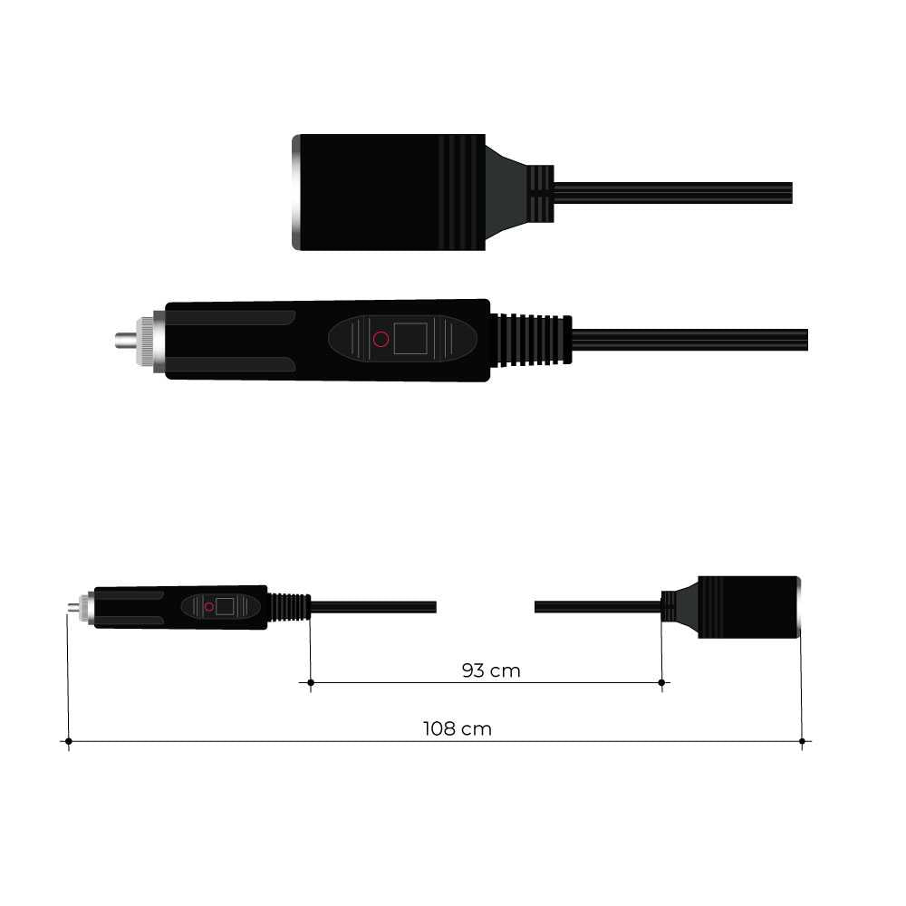 Ociodual Adaptador Cargador Conector Mechero de Coche USB Negro para  Smartphones