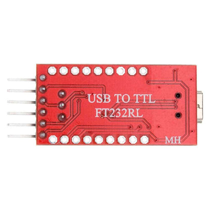 Módulo FT232RL FTDI Mini USB a TTL Conversor Serial 3,3-5V con Cable Puerto Adaptador Convertidor Mini Pro PIC