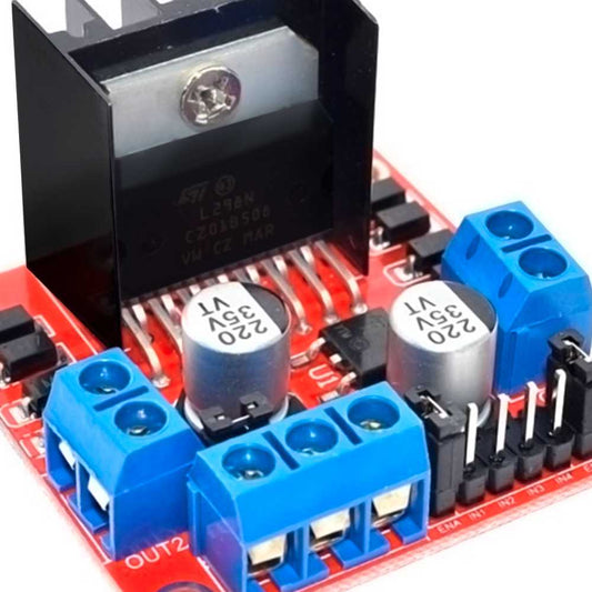 Controlador L298N Motores DC PAP Driver Stepper Doble puente H para Electrónica Robótica Proyectos Raspberry PIC AVR