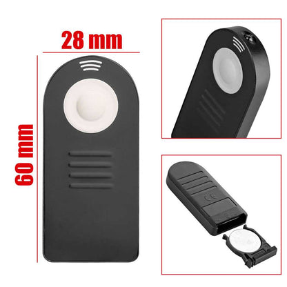 Mando Disparador Infrarrojos Negro Compatible con Cámaras de Fotos Niko D600 D610 D90 Control Remoto a Distancia IR