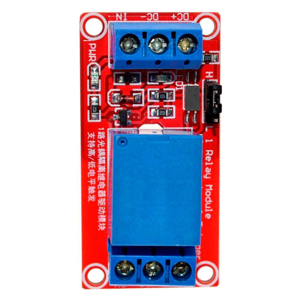 Modulo Rele 5V 10A de 1 Canal Disparo Bajo Alto Para ARM PIC AVR DSP Relay Pi