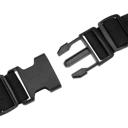 Riñonera Deportiva Negra Bolsa de Cintura con Cremallera Individual Simple 1 Bolsillo Cinturon Ajustable Banda