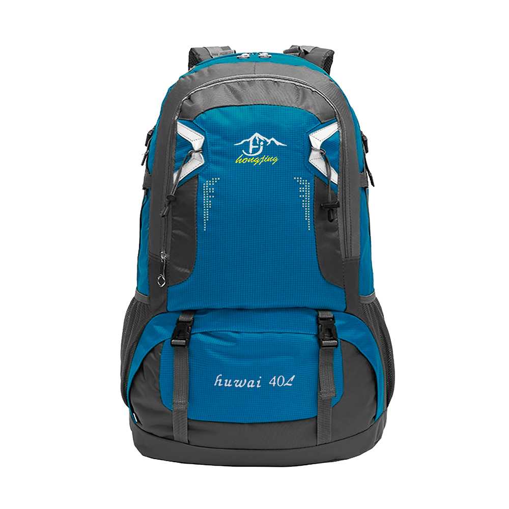 Mochila Azul Dark 40 Litros 40L Impermeable con Cierres Asas y Correas de Seguridad Senderismo Trekking Camping