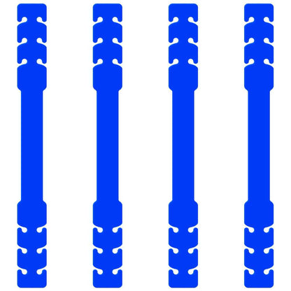 4 Salva Orejas Extensores Elásticos Flexibles Azul para Mascarilla Alargadores Ajustables Antipresión Ganchos de Goma