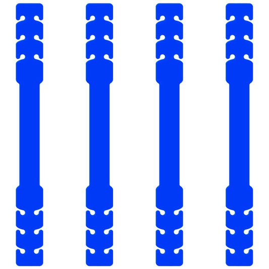4 Salva Orejas Extensores Elásticos Flexibles Azul para Mascarilla Alargadores Ajustables Antipresión Ganchos de Goma
