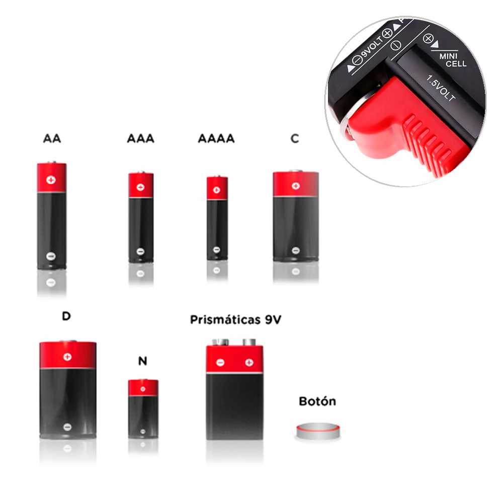 Probador Carga Bt-168 Tester Pilas Baterias C D Aa Aaa 9v