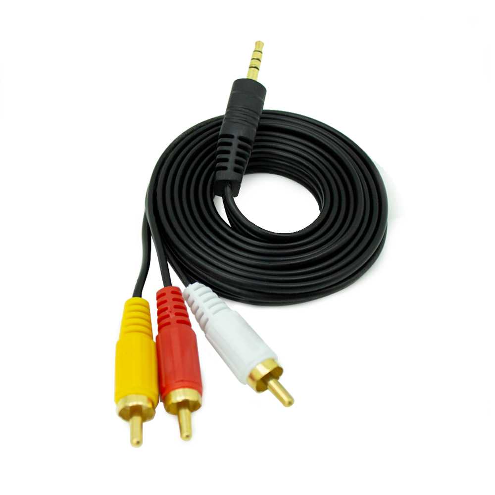 Adaptador Audio Estéreo (Jack-3.5mm-H / 2 x RCA-M) 10cm - Cablematic