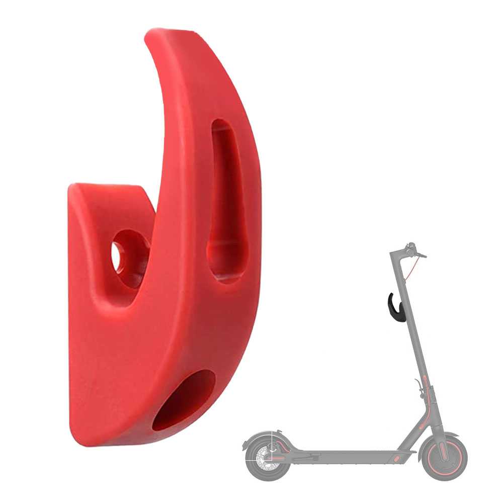 Gancho Delantero Portabolsos y Mochilas, Accesorios Patin Eléctrico para Xiaomi M365 / 1S / Pro Scooter, Percha de Gadgets Color Rojo