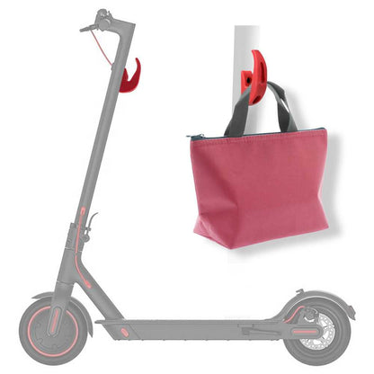 Gancho Delantero Portabolsos y Mochilas, Accesorios Patin Eléctrico para Xiaomi M365 / 1S / Pro Scooter, Percha de Gadgets Color Rojo