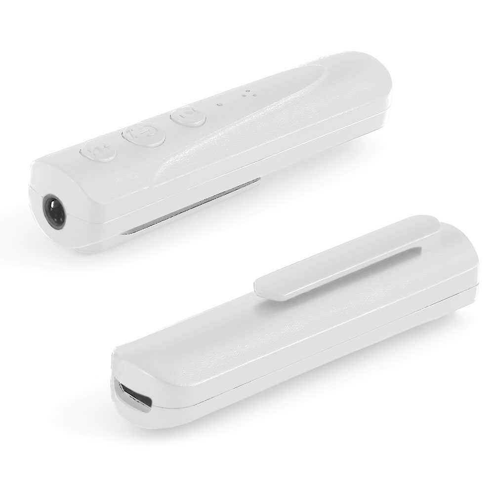 Receptor de Audio Inalámbrico Bluetooth 4.1 Jack 3.5mm Manos Libres Coche Blanco