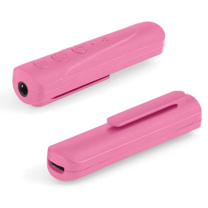 Receptor de Audio Inalámbrico Bluetooth 4.1 Jack 3.5mm Manos Libres Coche Rosa