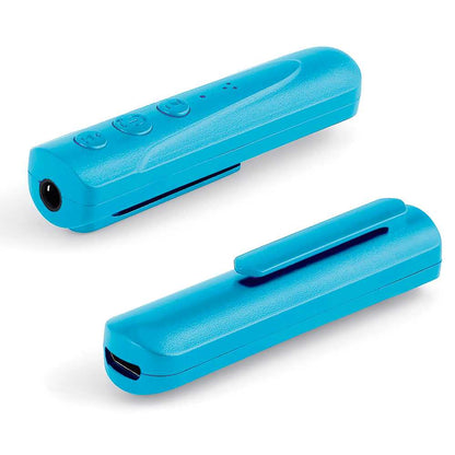 Receptor de Audio Inalámbrico Azul Bluetooth 4.1 Jack 3.5mm Manos Libres Sonido Estéreo Micrófono para Aux Radio Coche