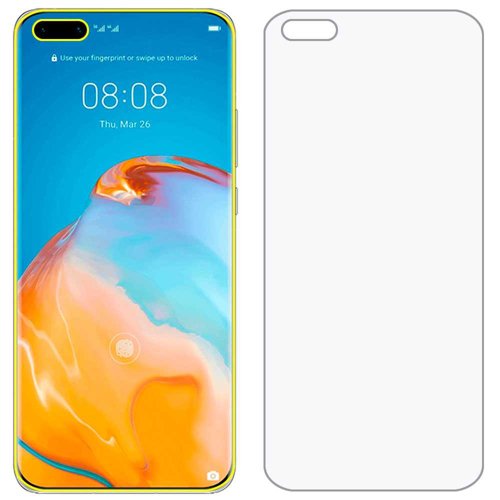 Protector de Pantalla Hidrogel para Huawei P40 Pro Flexible Membrana Lámina Cubierta Antiarañazos Autorreparación