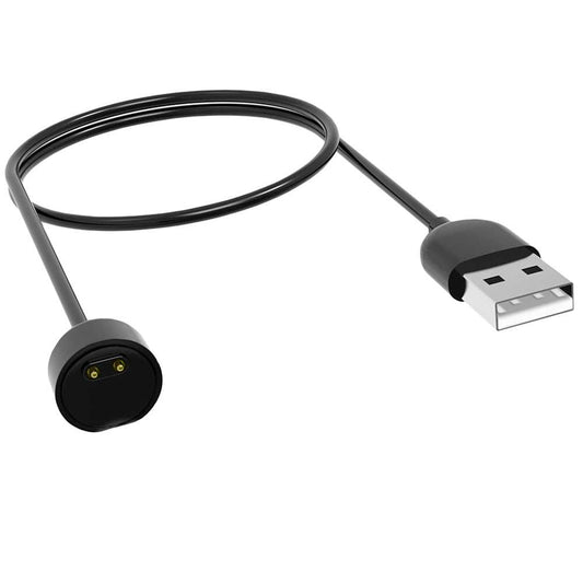 Cable de Carga Magnético 40cm Compatible con Xiaomi Mi SmartBand 5 6 7 Negro Imán Imantado Portátil Recambio Repuesto