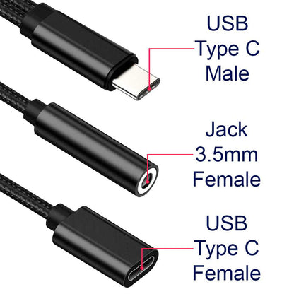 Cable Tipo C - Mini Jack 3.5 NBR155B XO > Informatica > Cables y  Conectores > Adaptadores